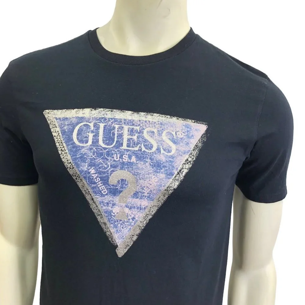 GUESS MEN'S BLACK TSHIRT SZ XS‎ - Picture 4 of 6